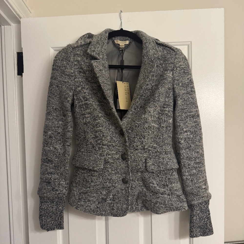 Burberry Coat (Grey, Small)